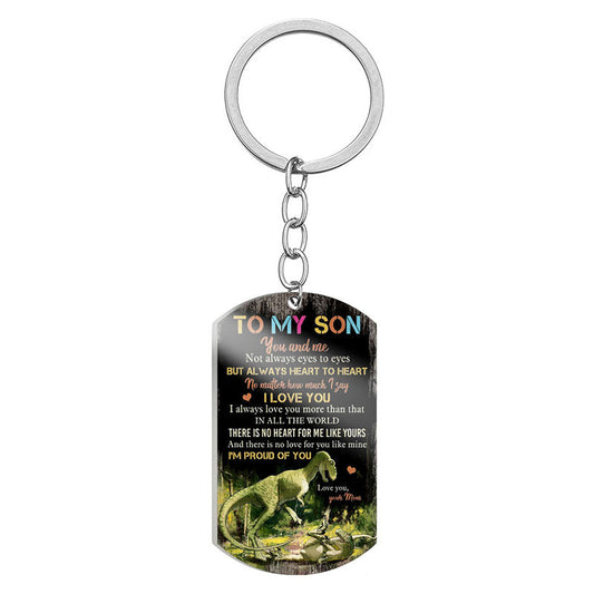 I Love You - Multi Colors Personalized Keychain