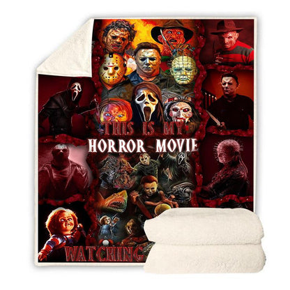 This Is My Horror Movie Watching - Premium Blanket - G007