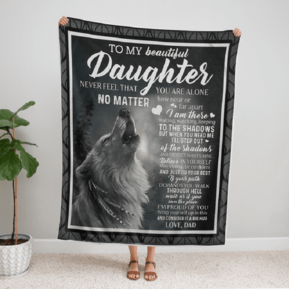 To My Daughter - From Dad - A302 - Premium Blanket