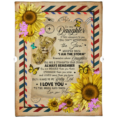 To My Daughter - From Mom - A298 - Premium Blanket