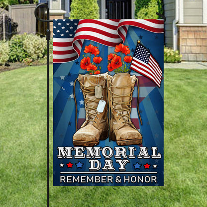 Memorial Day Veteran Remember And Honor Flag