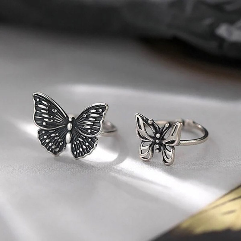 🦋 Sterling Silver Vintage Butterfly Ring