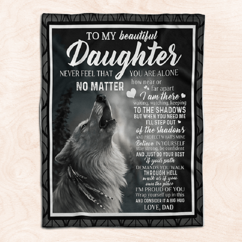 To My Daughter - From Dad - A302 - Premium Blanket