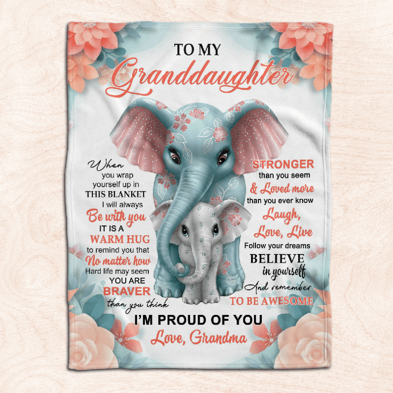 To My Granddaughter - From Grandma - F011 - Fleece Blanket