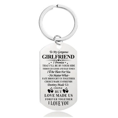 I'll Be By Your Side Through Good And Bad Time - Inspirational Keychain - A915