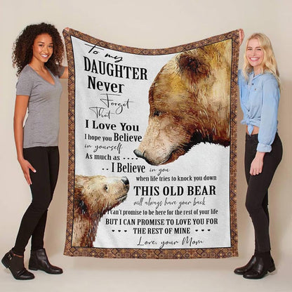 I Love You - A934 - Brown Bear Premium Blanket