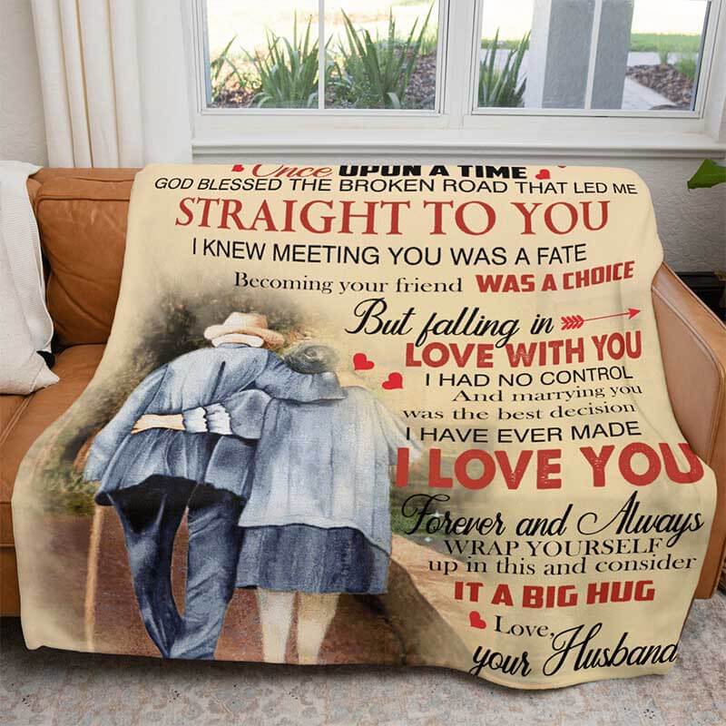 To My Wife - From Husband - F009 - Fleece Blanket