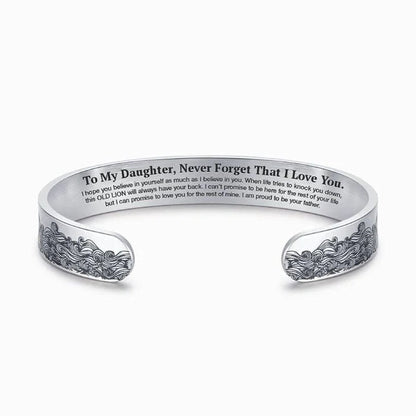 To My Daughter Proud of You Love Dad Bracelet