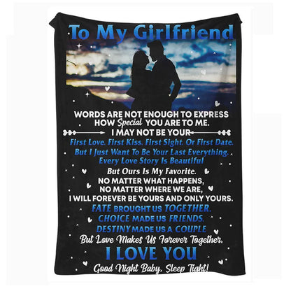 To My Girlfriend - From Boyfriend - F229 - Premium Blanket