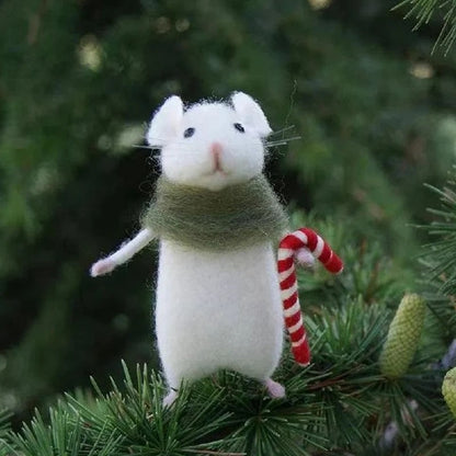 Handmade Mouse Bringing Holiday Cheer to Life