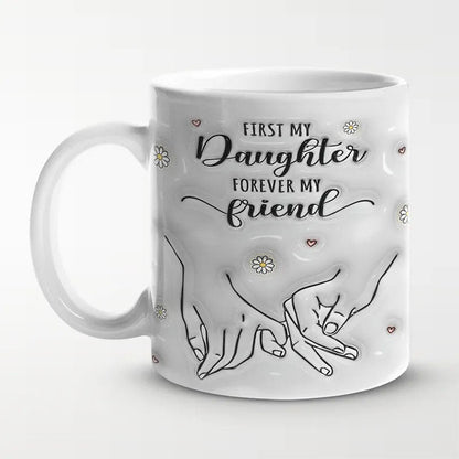 Family 3D Inflated Effect Printed Mug - Gift For Mom, Daughter