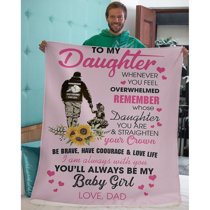 To My Daughter - From Dad - A327 - Premium Blanke