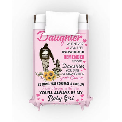 To My Daughter - From Dad - A327 - Premium Blanke