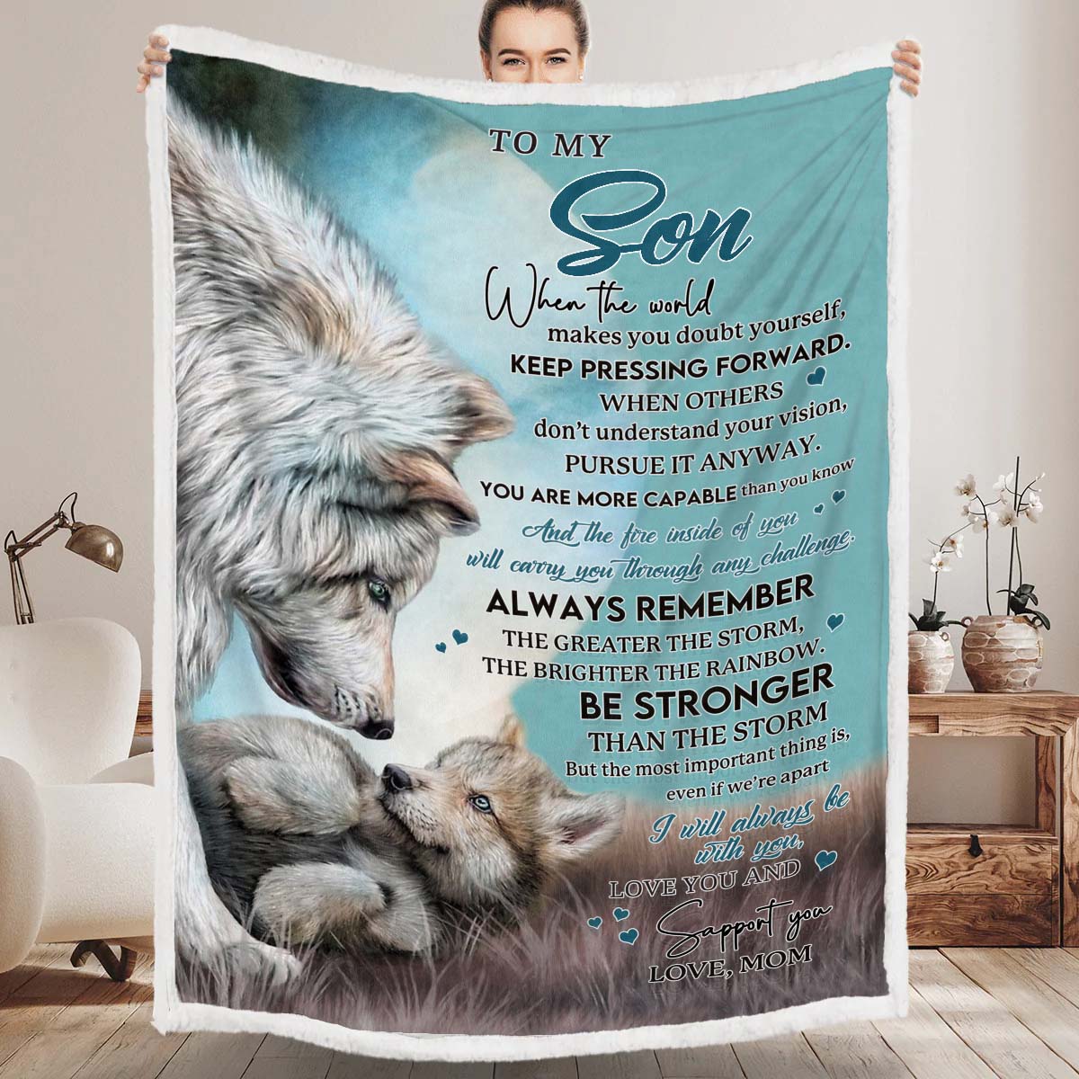 To My Son - From Mom - A246 - Premium Blanket
