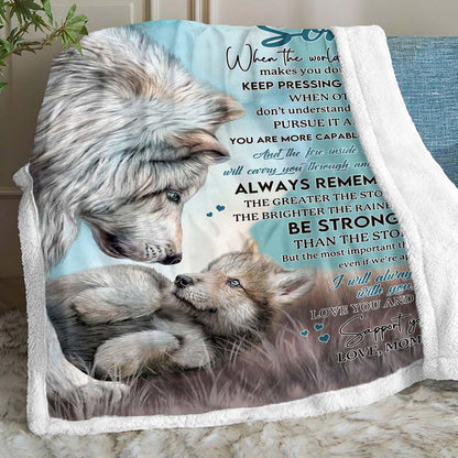 To My Son - From Mom - A246 - Premium Blanket