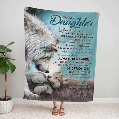 To My Daughter - From  Mom - A246 - Premium Blanket