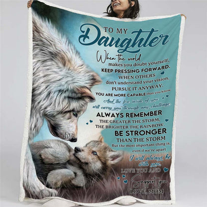 To My Daughter - From  Mom - A246 - Premium Blanket
