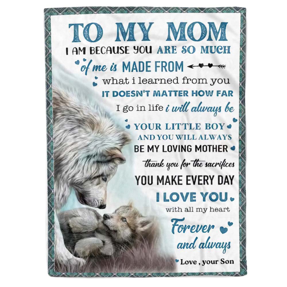 To My Mom - From Son  - A372 - Premium Blanket