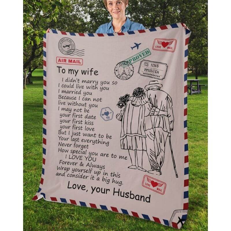 To My Wife - From Husband - A326 - Premium Blanket