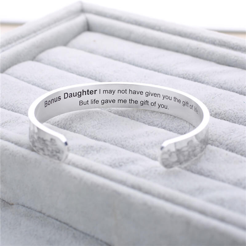 To My Bonus Daughter - "Life Gave Me the Gift of You" Bracelet