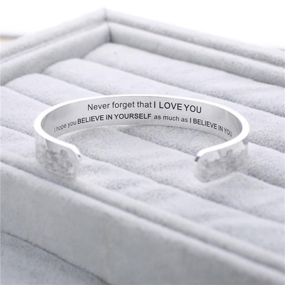 “Never Forget that I LOVE YOU” Bracelet