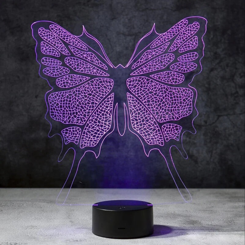 Butterfly 3D Illusion Lamp