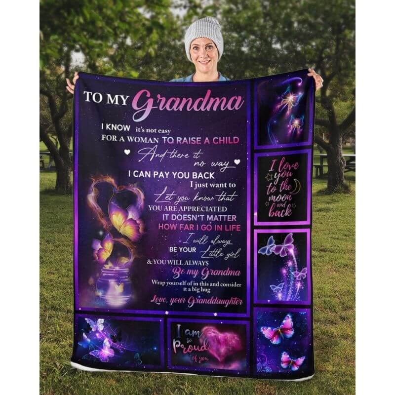 To My Grandma - From Granddaughter - A315 - Premium Blanket