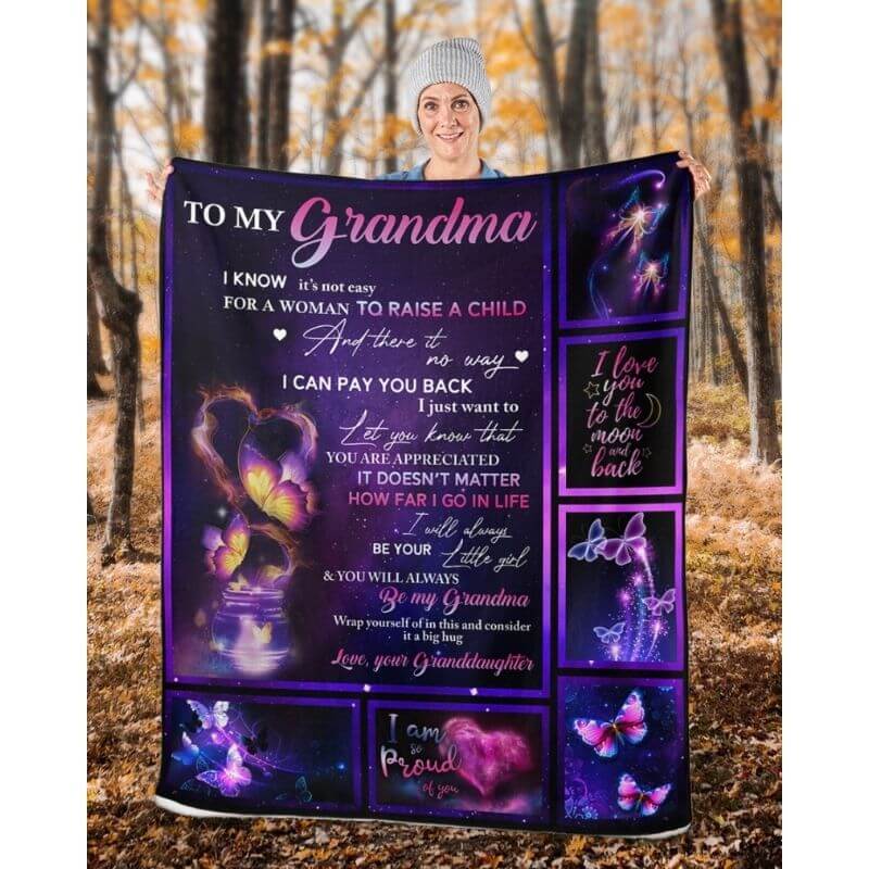 To My Grandma - From Granddaughter - A315 - Premium Blanket