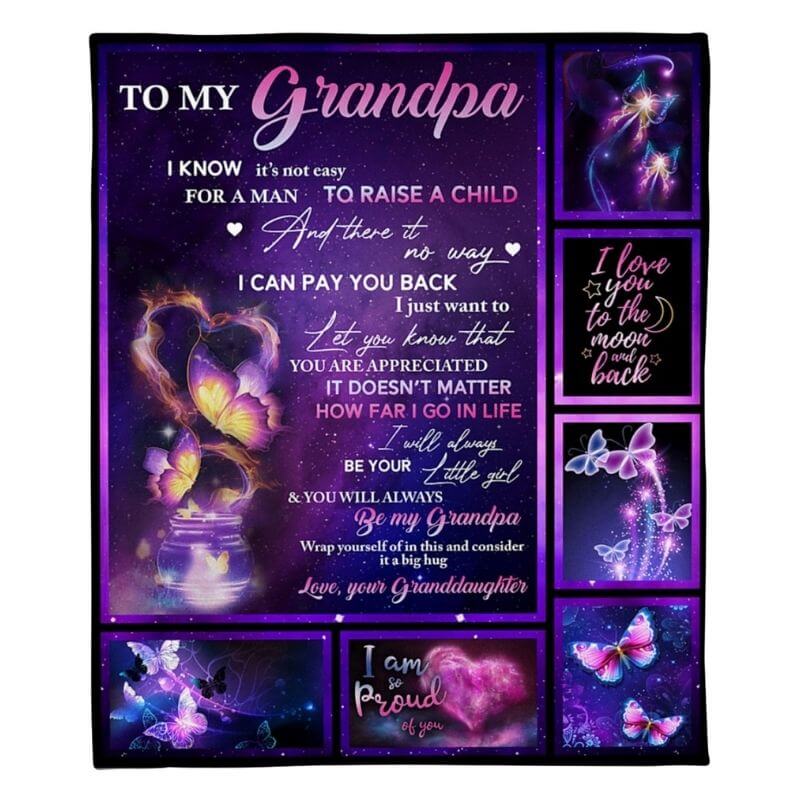 To My Grandpa - From Granddaughter - A315 - Premium Blanket