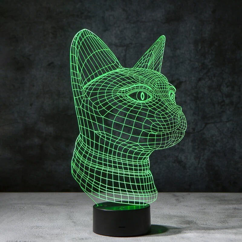 Cat 3D Illusion Lamp