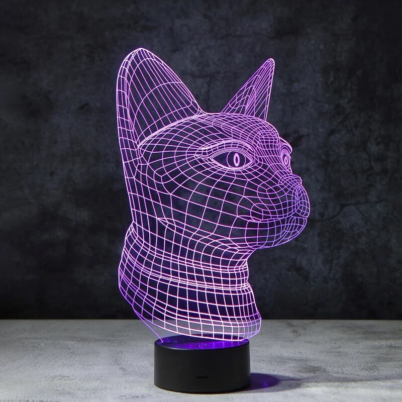 Cat 3D Illusion Lamp