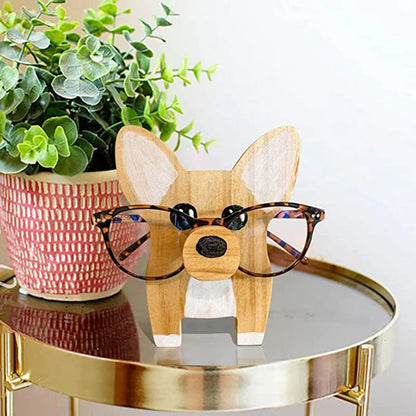 Handmade Glasses Stand Corgi