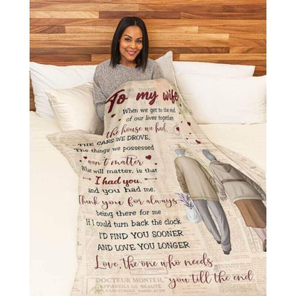 To My Wife - From Husband - A359 - Premium Blanket