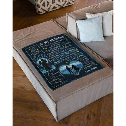 To My Husband - From Wife  - A356 - Premium Blanket