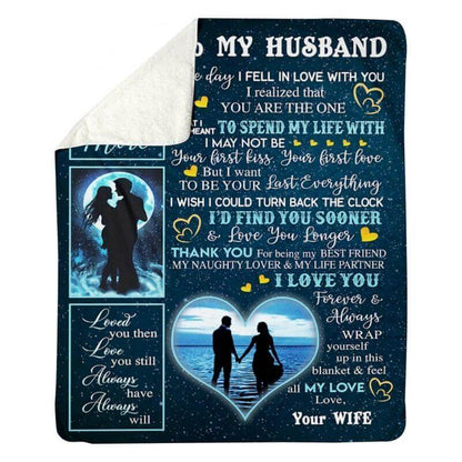 To My Husband - From Wife  - A356 - Premium Blanket