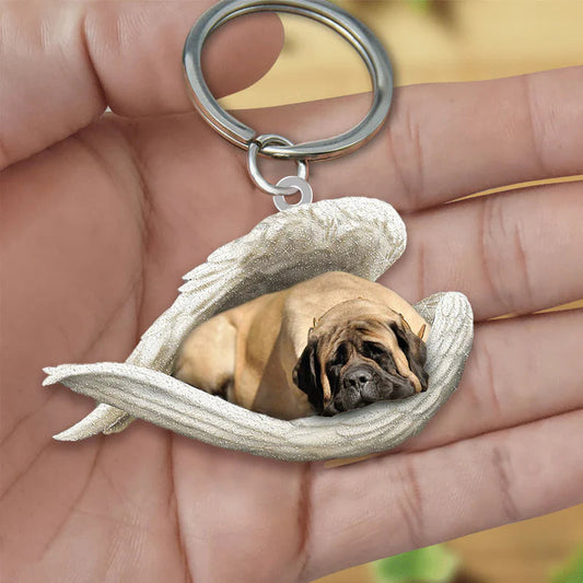 Sleeping Angel Acrylic Keychain English Mastiff SA059
