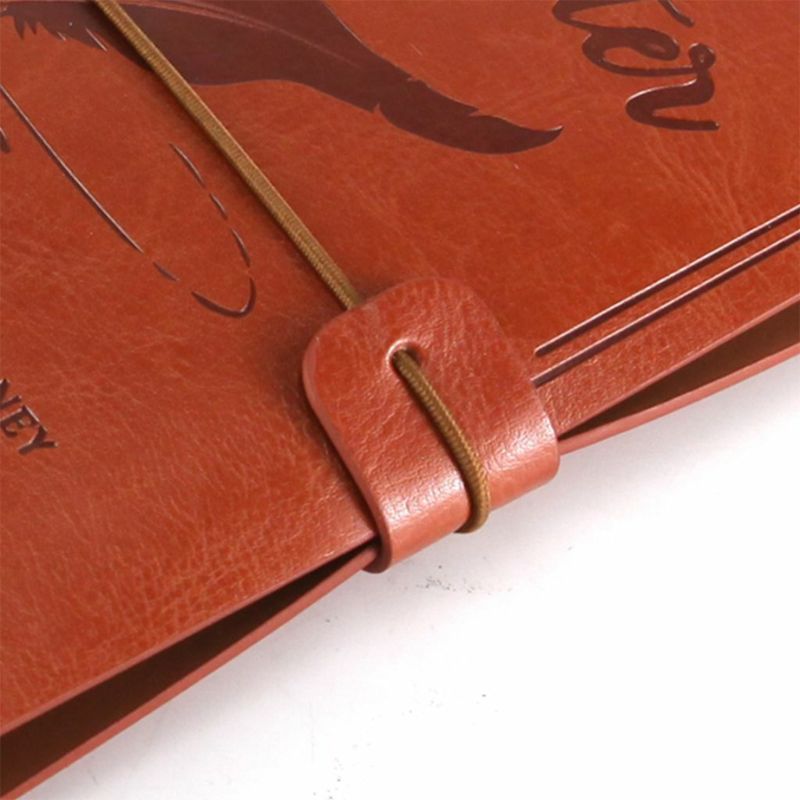 Grandpa To Grandson - Enjoy The Ride - Engraved Leather Journal Notebook