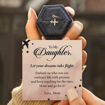 To My Daughter Let Your Dreams Take Flight Ring 🎁💕