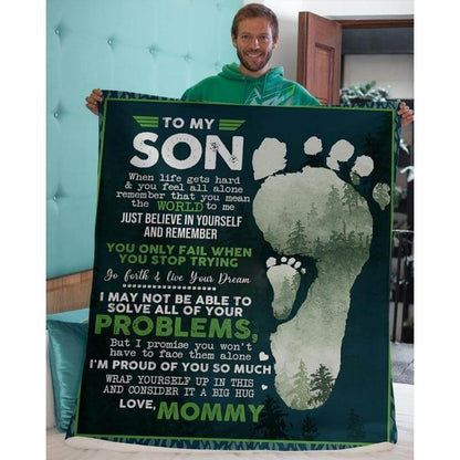 To My Son - From Mom - A324 - Premium Blanket