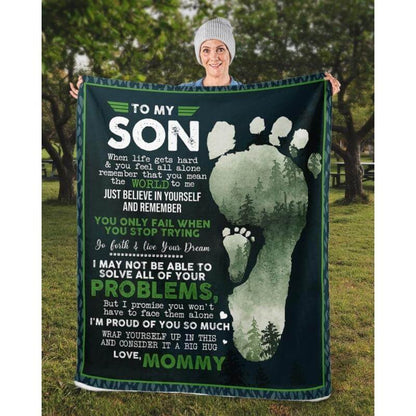 To My Son - From Mom - A324 - Premium Blanket
