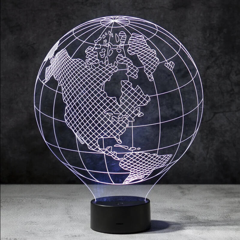 Globe 3D Illusion Lamp