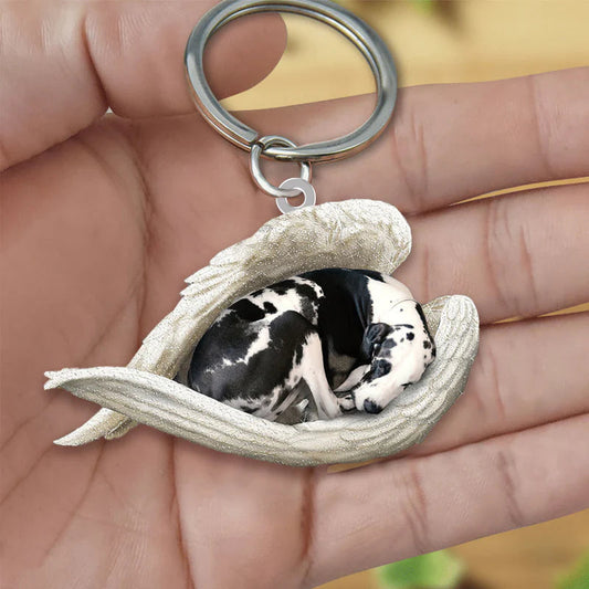 Sleeping Angel Acrylic Keychain Great Dane SA068