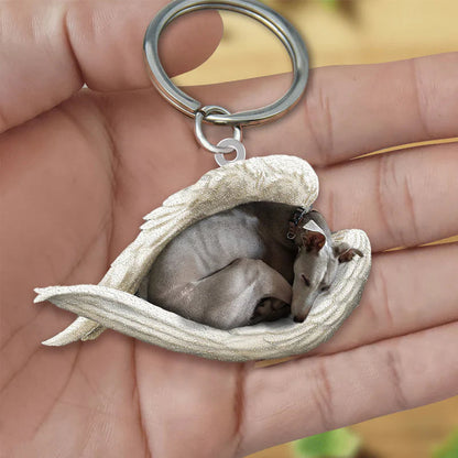 Sleeping Angel Acrylic Keychain Greyhound SA097