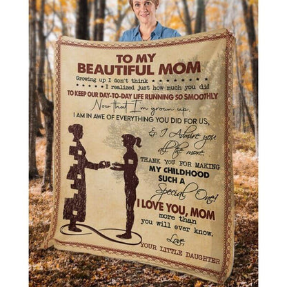 To My Mom - From Daughter  - A367 - Premium Blanket