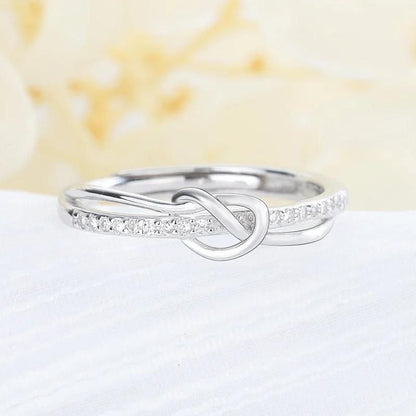 Mother & Daughter 👩👧 Bond Double Band Knot Ring💕