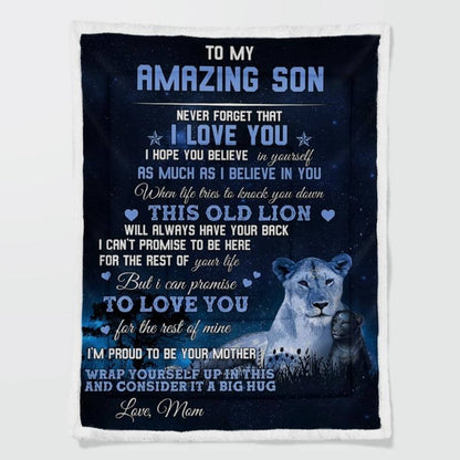 To My Son - From Mom - A333 - Premium Blanket