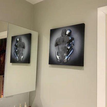 Love Heart Gray - 3D Art Wall💞The Most Romantic Way to Express Your Love💞