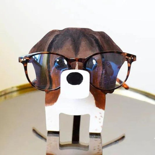 Handmade Glasses Stand Beagle