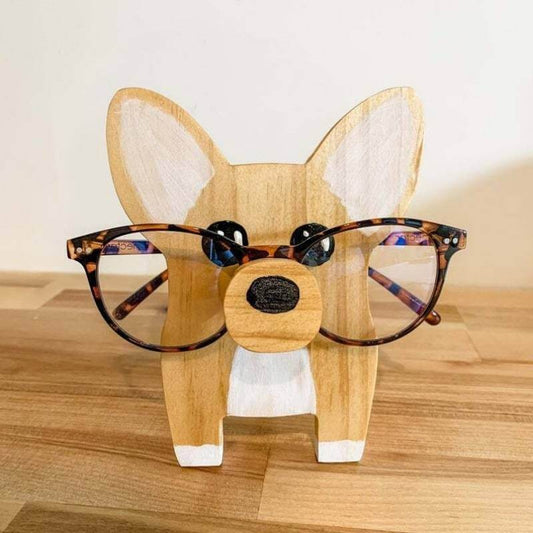 Handmade Glasses Stand Corgi