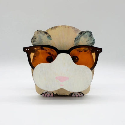 Handmade Glasses Stand Guinea Pig